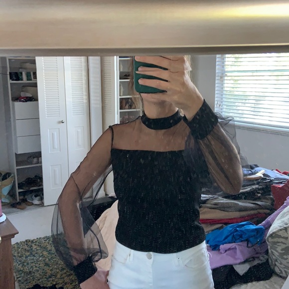 Black mesh top - Picture 2 of 7